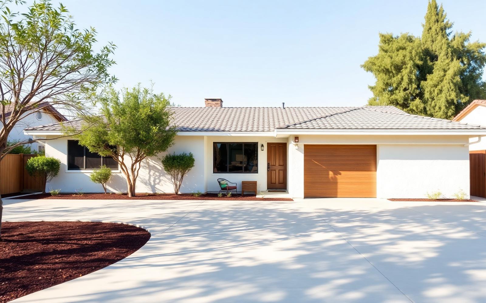 Westminster California single-story home with wide concrete driveway and room for additional parking